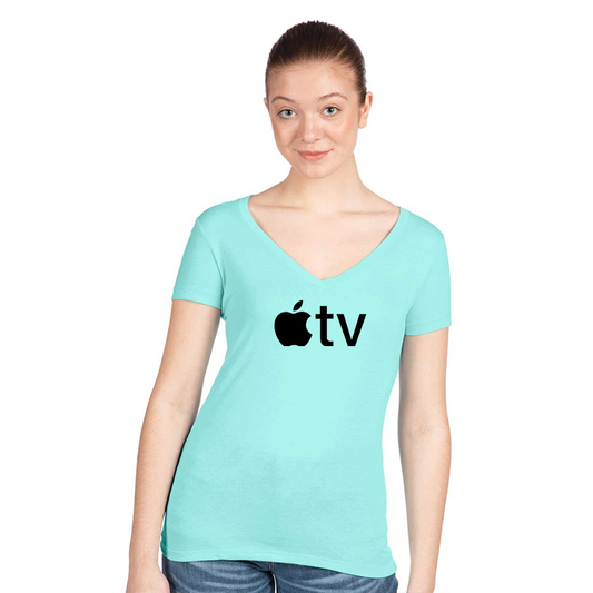 Women's Apple TV  Next Level Ideal V-Neck T-Shirt