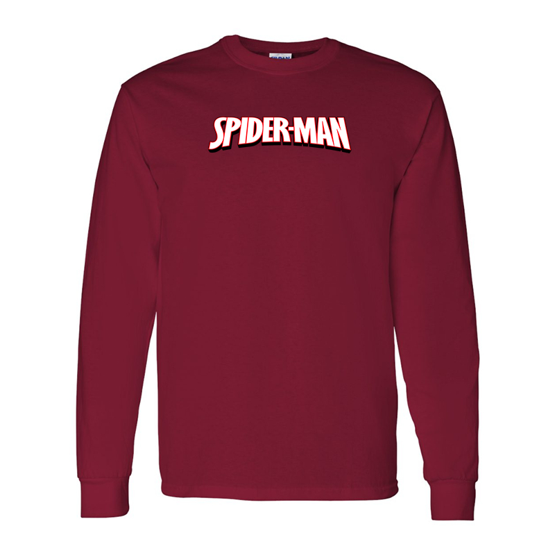 Men's Spider Man Gildan Heavy Cotton Long Sleeve T-Shirt