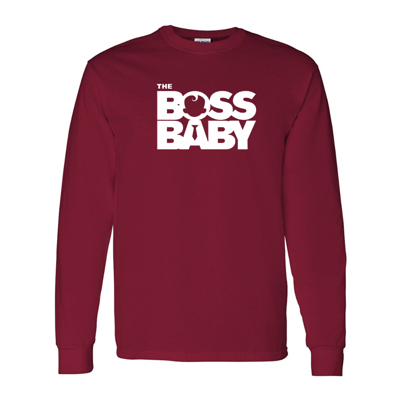 Men's Boss Baby  Gildan Heavy Cotton Long Sleeve T-Shirt