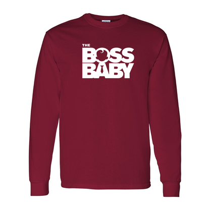 Men's Boss Baby  Gildan Heavy Cotton Long Sleeve T-Shirt