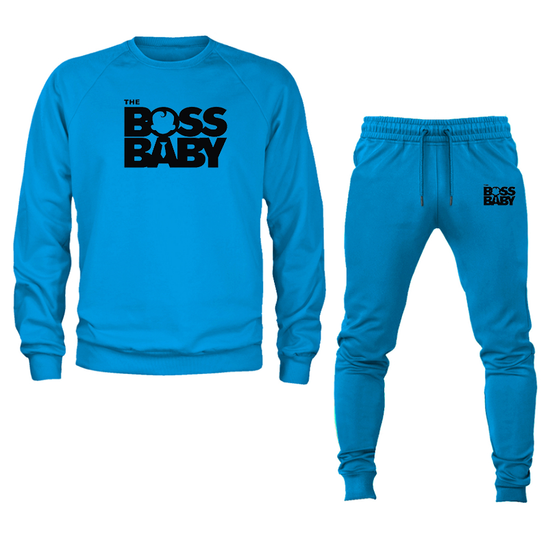 Men's Boss Baby  Crewneck Sweatshirt Joggers Set
