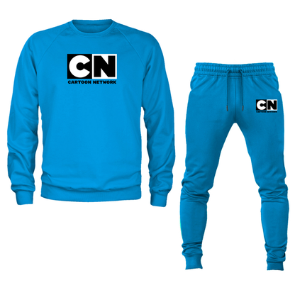 Men's Cartoon Network Crewneck Sweatshirt Joggers Set