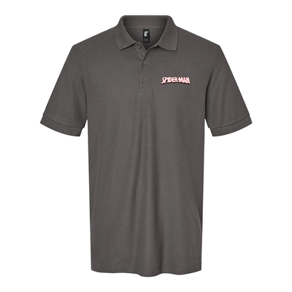 Men's Spider Man  Gildan Hammer Pique Polo