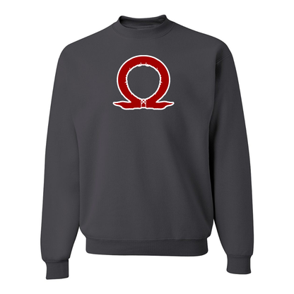 Men's God Of War JERZEES NuBlend Crewneck Sweatshirt