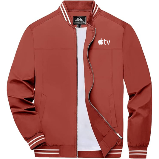 Men's Apple TV Boladeci  Bomber Jackets Lightweight Water Resistant Breathable Spring Fall Full Zip Thin Windbreaker Light Jackets