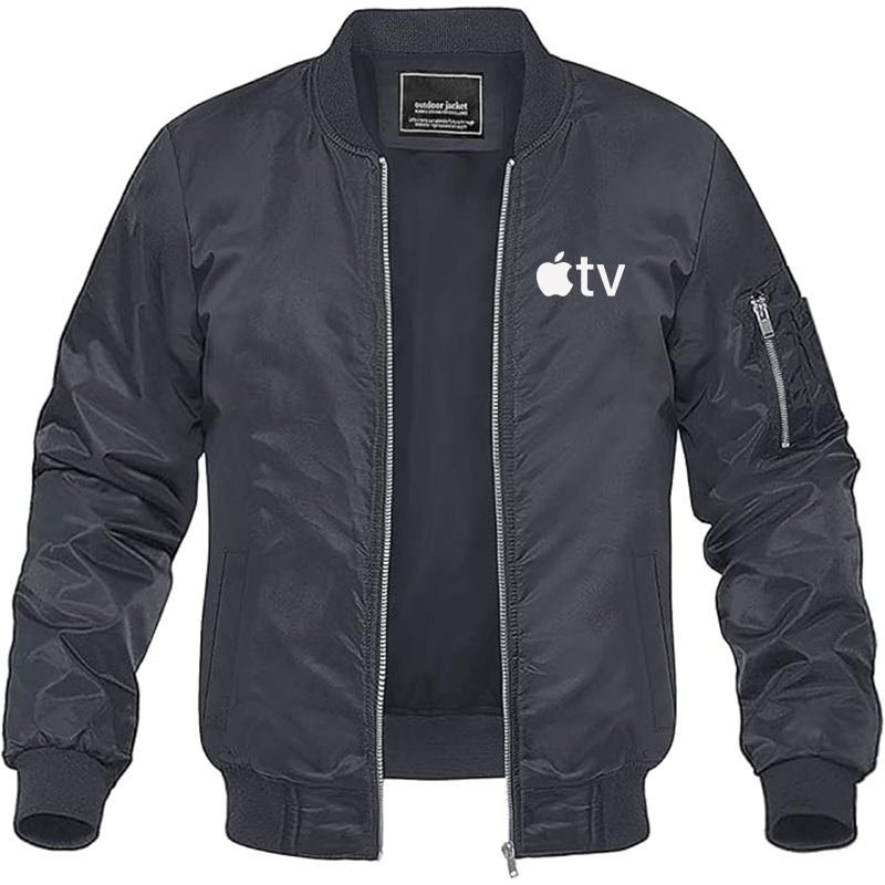 MAGNIVIT Men's  Apple TV  Lightweight Bomber Jacket Windbreaker Casual Fall Spring Outdoor Coat