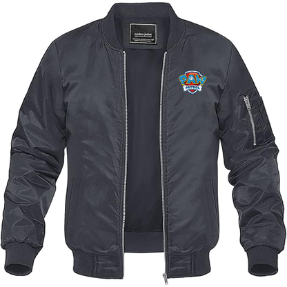 MAGNIVIT Men's Paw Patrol Lightweight Bomber Jacket Windbreaker Casual Fall Spring Outdoor Coat