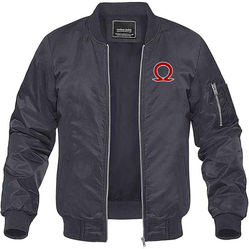 MAGNIVIT Men's God Of War Lightweight Bomber Jacket Windbreaker Casual Fall Spring Outdoor Coat