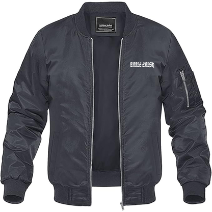 MAGNIVIT Men's Billie Eilish Lightweight Bomber Jacket Windbreaker Casual Fall Spring Outdoor Coat