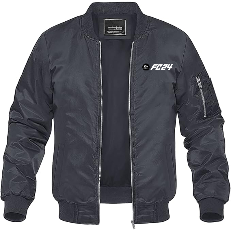 MAGNIVIT Men's EA Sports FC 24  Lightweight Bomber Jacket Windbreaker Casual Fall Spring Outdoor Coat