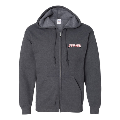 Men's Spider Man Gildan Heavy Blend Full-Zip Hooded Sweatshirt
