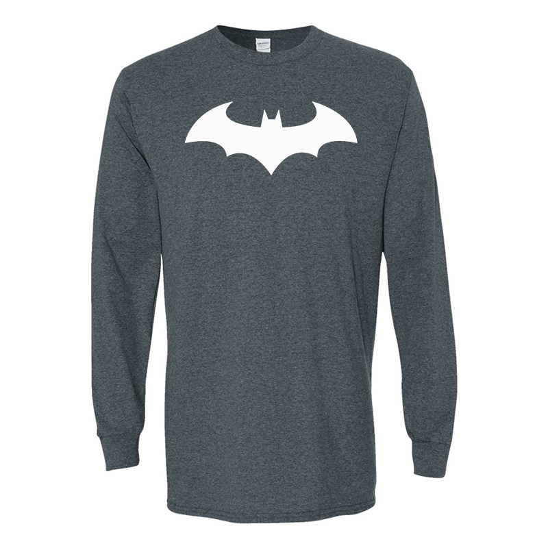 Men's Batman Gildan Heavy Cotton Long Sleeve T-Shirt