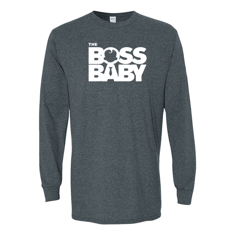 Men's Boss Baby  Gildan Heavy Cotton Long Sleeve T-Shirt
