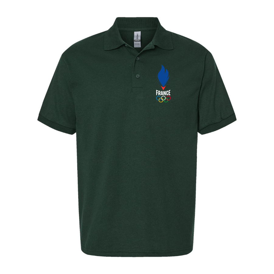 Men's France Olympia 2024 Dry Blend Polo