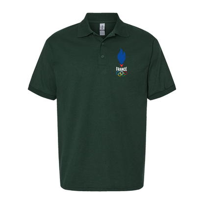 Men's France Olympia 2024 Dry Blend Polo