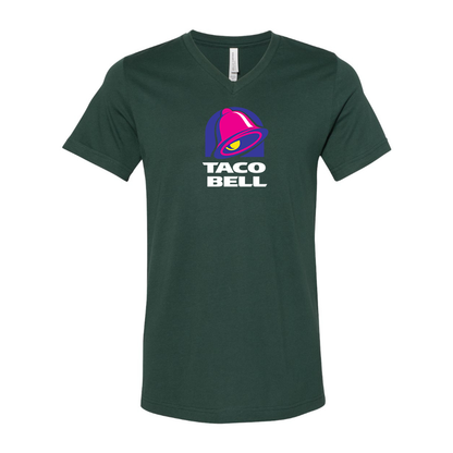 Men's Taco Bell  BELLA  CANVAS  Jersey V-Neck Tee