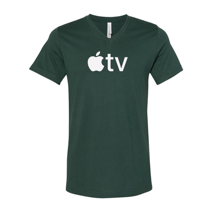 Apple TV BELLA  CANVAS  Jersey V-Neck Tee