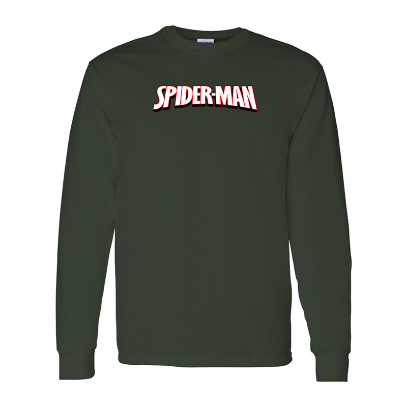Men's Spider Man Gildan Heavy Cotton Long Sleeve T-Shirt
