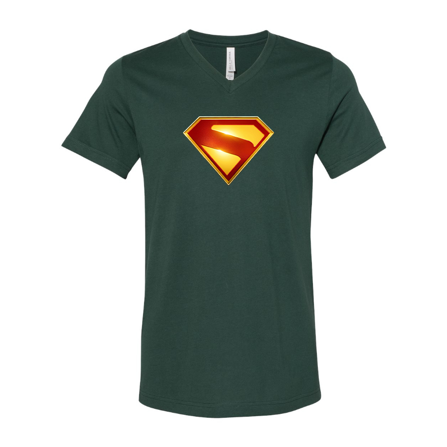 Superman 2025 BELLA  CANVAS  Jersey V-Neck Tee