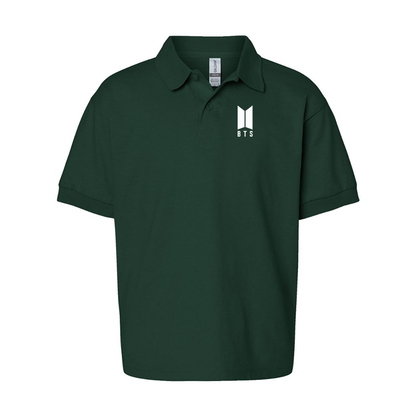 Youth's BTS Gildan Dry Blend Jersey Polo