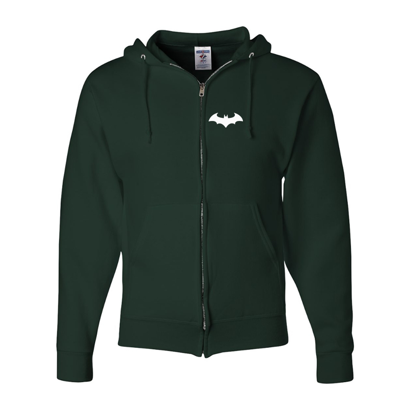 Men's Batman JERZEES NuBlend Full Zip Hooded Sweatshirt
