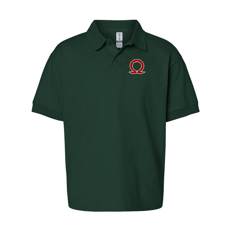 Youth's God Of War Gildan Dry Blend Jersey Polo