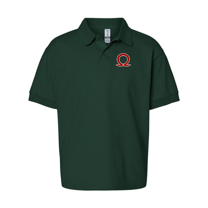 Youth's God Of War Gildan Dry Blend Jersey Polo