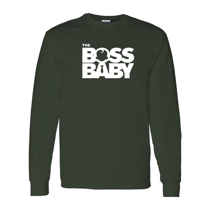 Men's Boss Baby  Gildan Heavy Cotton Long Sleeve T-Shirt
