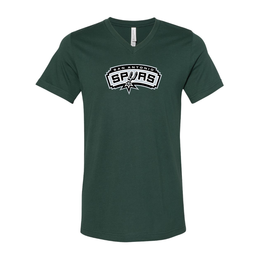San Antonio Spurs BELLA  CANVAS  Jersey V-Neck Tee