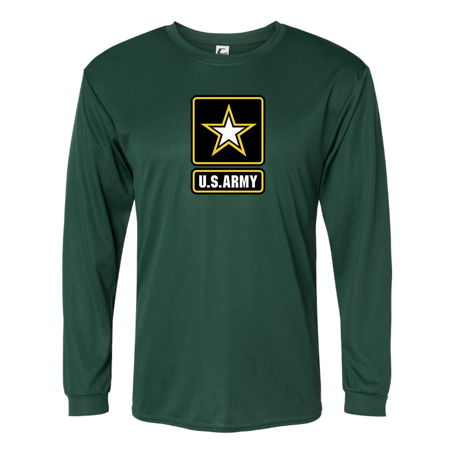 Men's  U.S. ARMY Polyester Long Sleeve T-Shirt