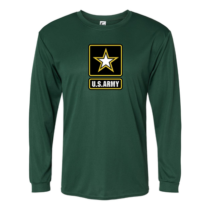 Men's  U.S. ARMY Polyester Long Sleeve T-Shirt