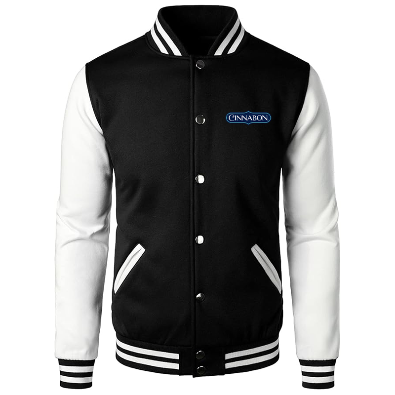 Men’s Cinnabon Varsity Baseball Jacket Cotton Blend Letterman Jackets