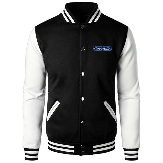 Men’s Cinnabon Varsity Baseball Jacket Cotton Blend Letterman Jackets