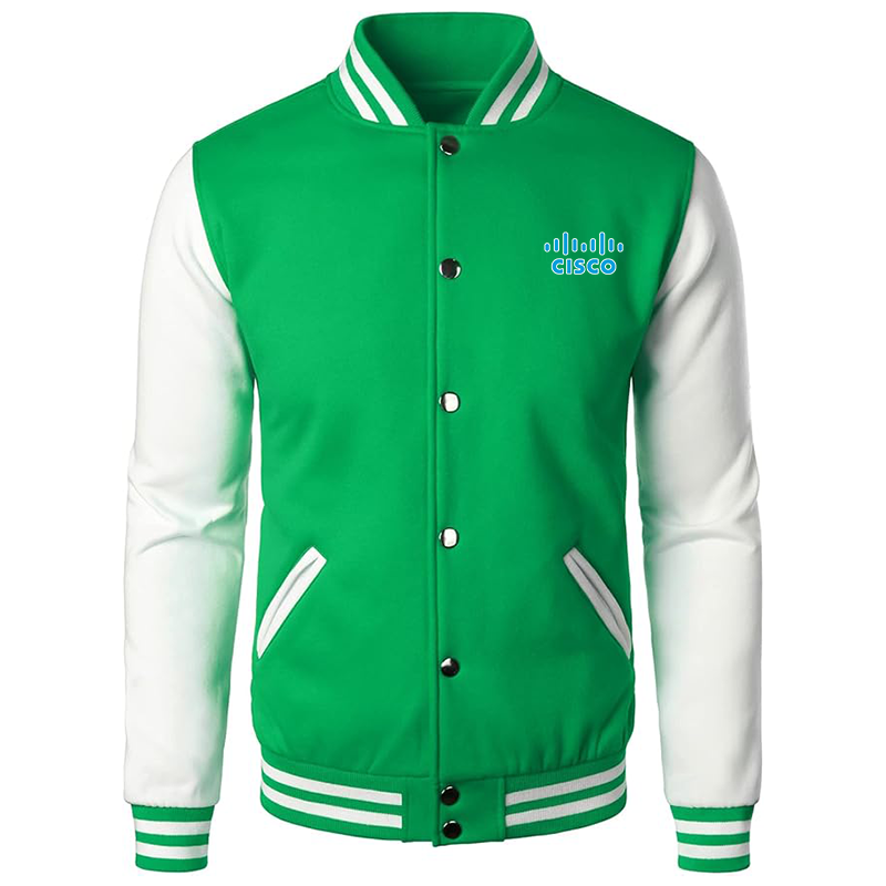 Men’s Cisco Varsity Baseball Jacket Cotton Blend Letterman Jackets