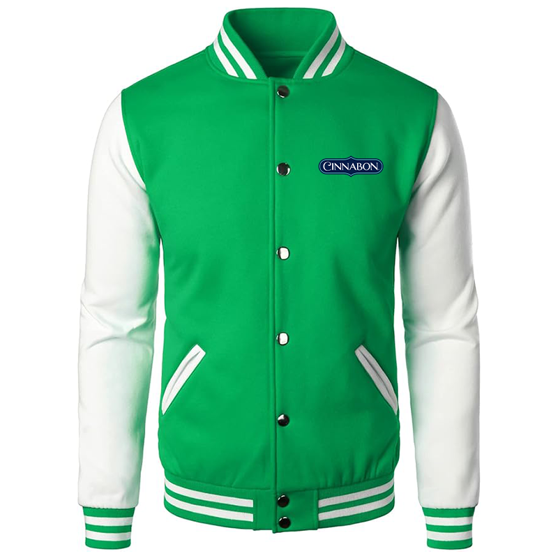 Men’s Cinnabon Varsity Baseball Jacket Cotton Blend Letterman Jackets