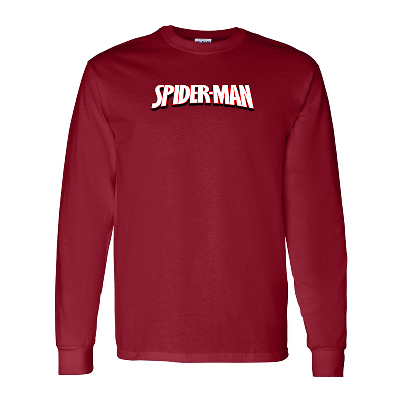 Men's Spider Man Gildan Heavy Cotton Long Sleeve T-Shirt