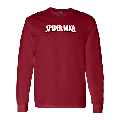 Men's Spider Man Gildan Heavy Cotton Long Sleeve T-Shirt