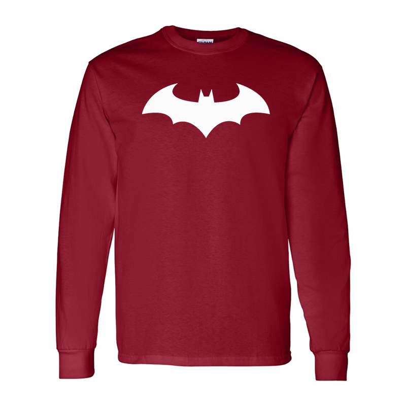 Men's Batman Gildan Heavy Cotton Long Sleeve T-Shirt