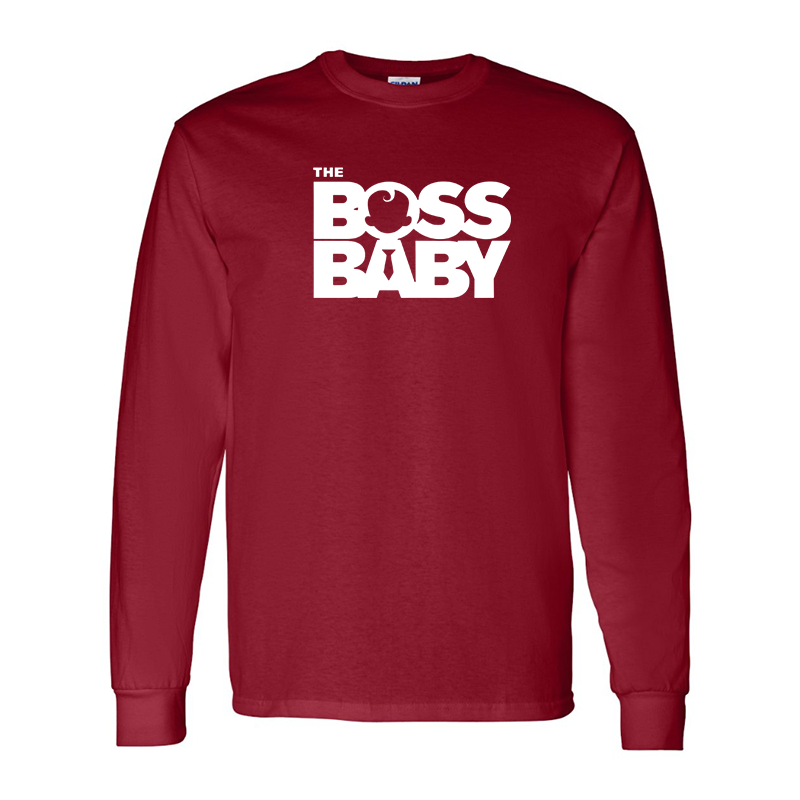 Men's Boss Baby  Gildan Heavy Cotton Long Sleeve T-Shirt