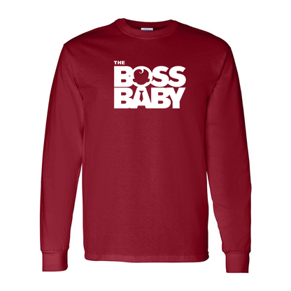 Men's Boss Baby  Gildan Heavy Cotton Long Sleeve T-Shirt