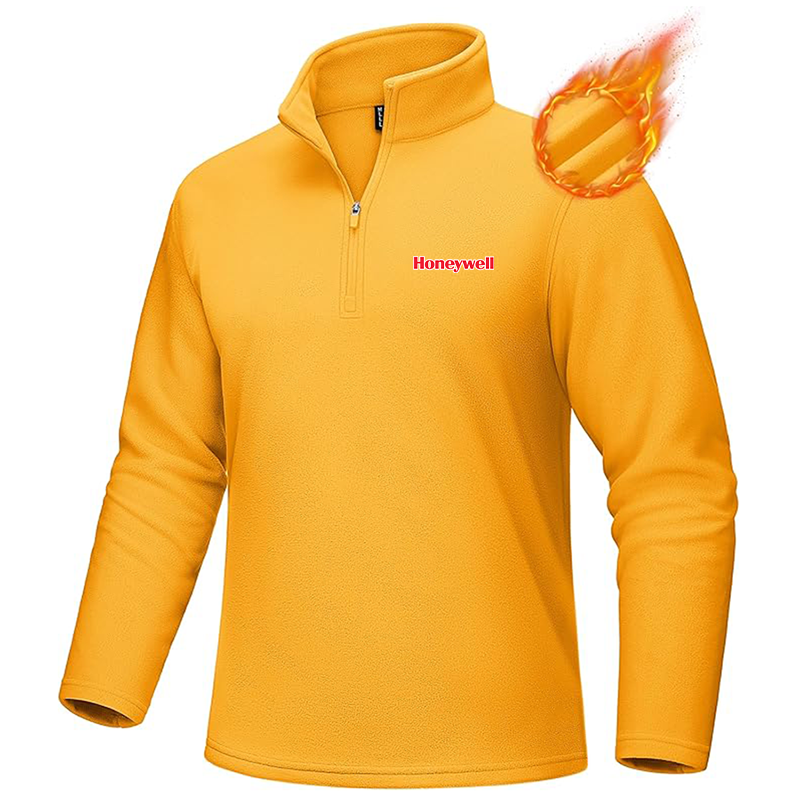 Men's Honeywell  MAGCOMSEN Quarter-Zip Pullover Polar Fleece Sweatshirt Stand Collar Long Sleeve Shirt for Men Thermal Winter Fall