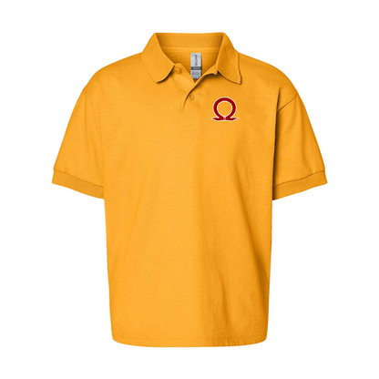 Youth's God Of War Gildan Dry Blend Jersey Polo
