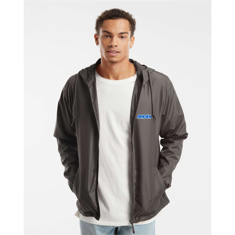 Men's Amgen Independent Trading Co Lightweight Windbreaker Full-Zip Jacket