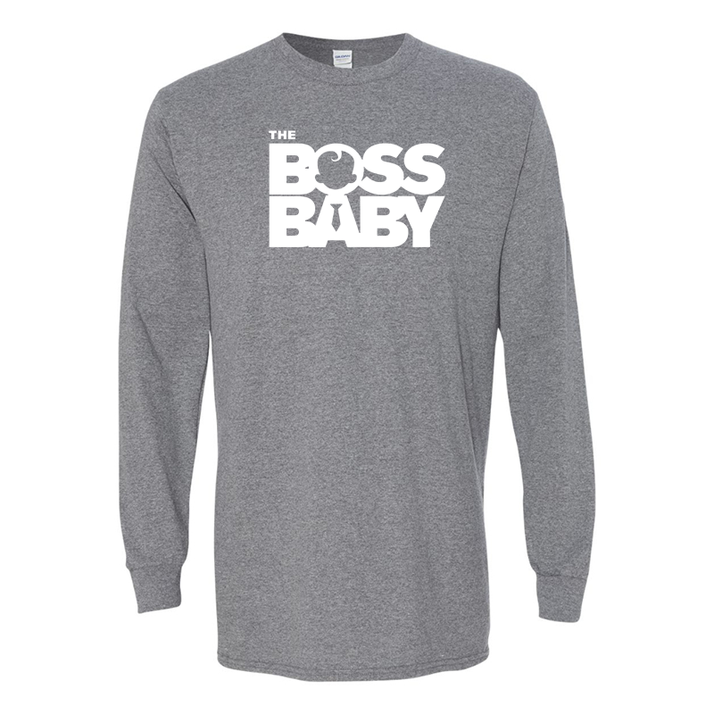 Men's Boss Baby  Gildan Heavy Cotton Long Sleeve T-Shirt