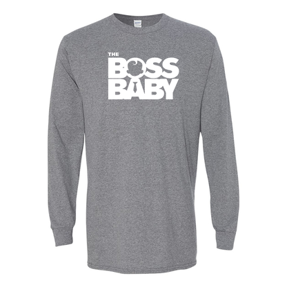 Men's Boss Baby  Gildan Heavy Cotton Long Sleeve T-Shirt