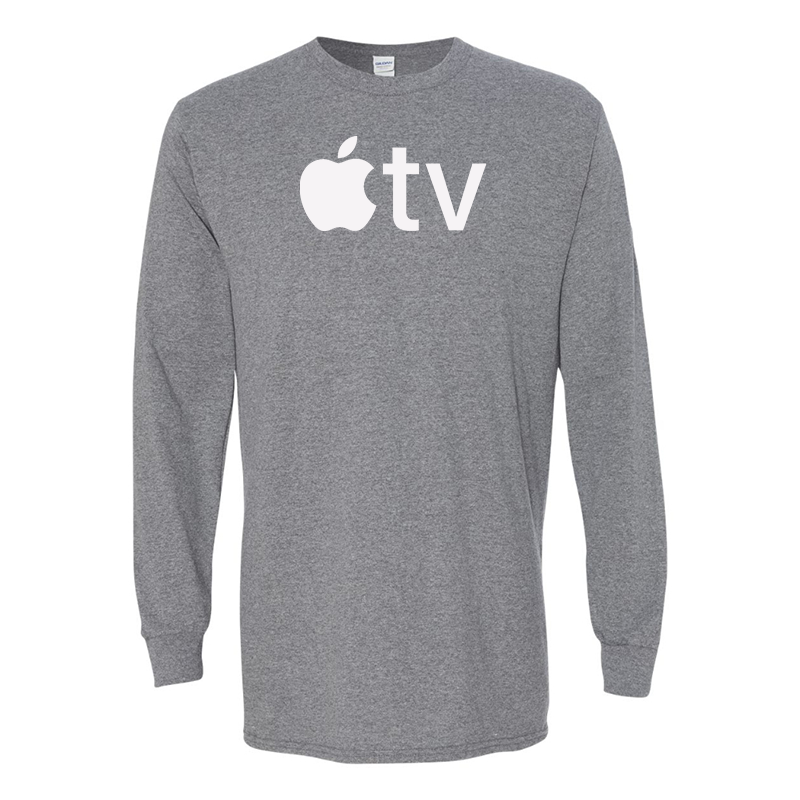 Men's Apple TV  Gildan Heavy Cotton Long Sleeve T-Shirt