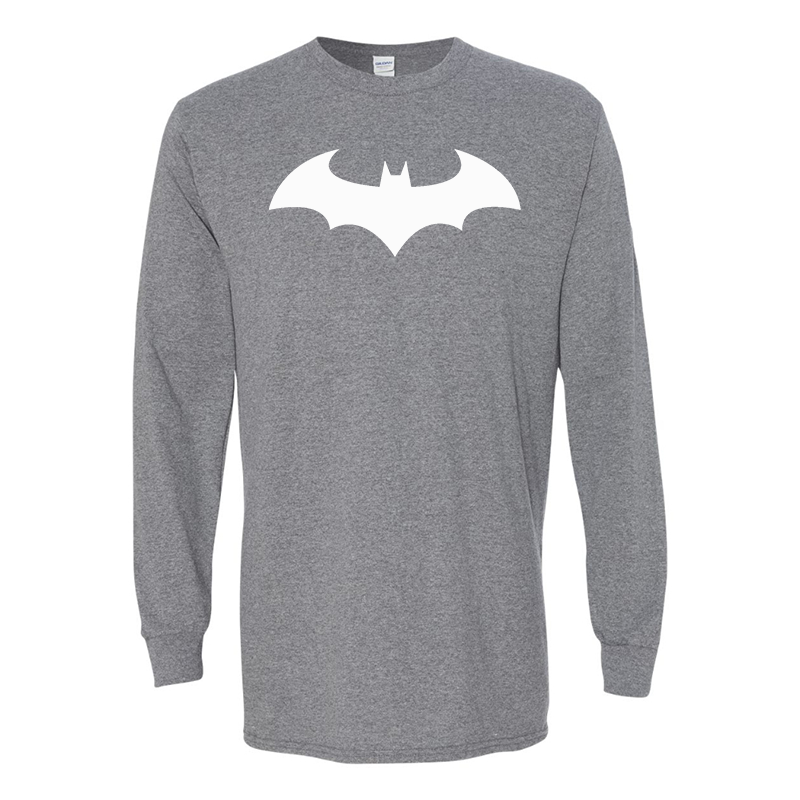 Men's Batman Gildan Heavy Cotton Long Sleeve T-Shirt