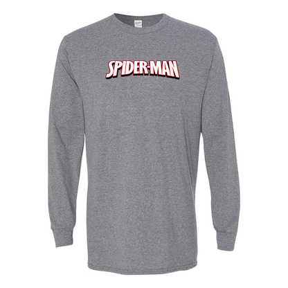Men's Spider Man Gildan Heavy Cotton Long Sleeve T-Shirt