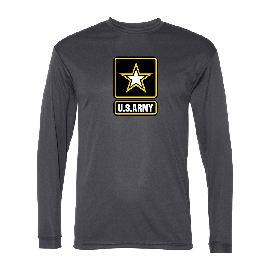 Men's  U.S. ARMY Polyester Long Sleeve T-Shirt