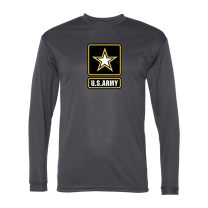 Men's  U.S. ARMY Polyester Long Sleeve T-Shirt